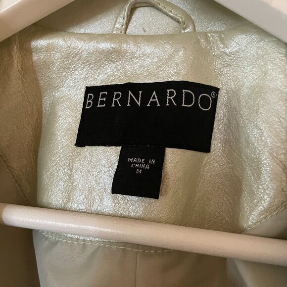 Bernardo Green Metallic Leather Blazer - Picture 4 of 7